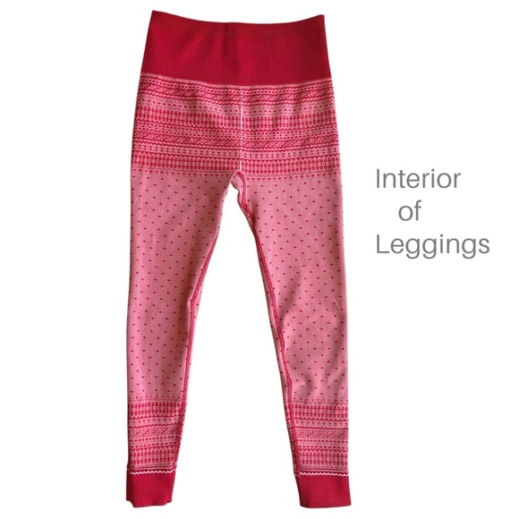 FABLETICS | NWOT FAIR ISLE HOLLY SET HIGH WAIST SEAMLESS LEGGINGS & TOP | MEDIUM - Picture 13 of 16